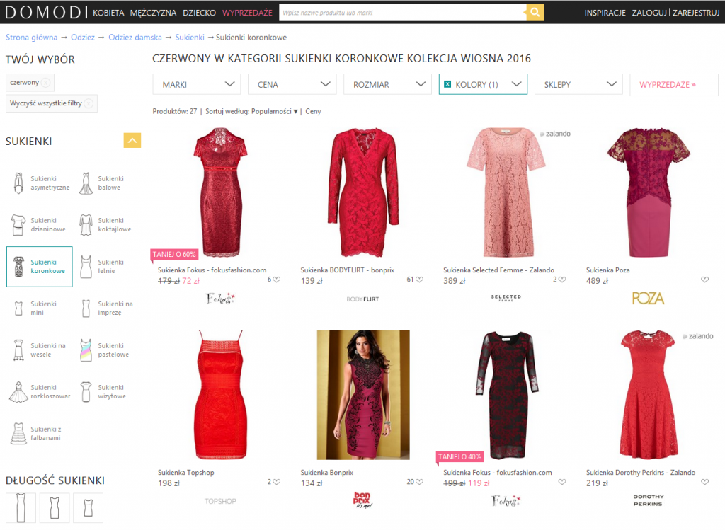 Startup Fashion - Sprzedaż ubrań przez internet – porównywarki modowe