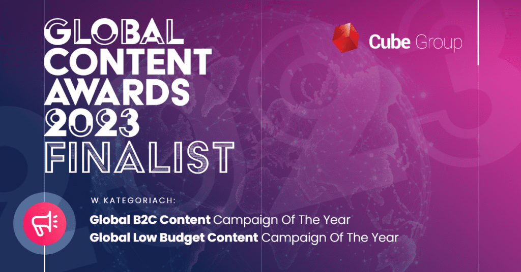 Nominacja w konkursie Global Content Awards dla Cube Group