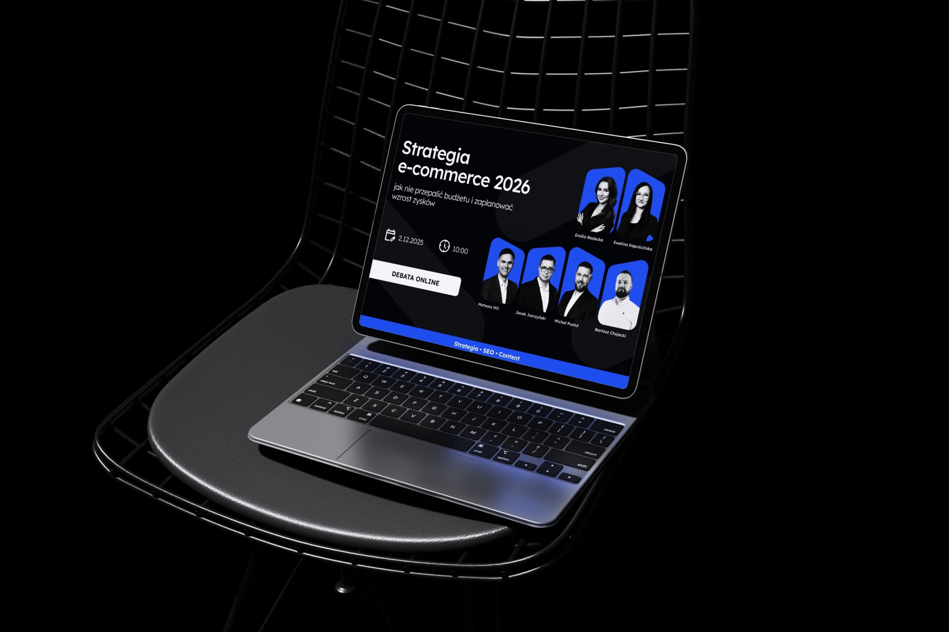 Laptop strategia e‑commerce 2026